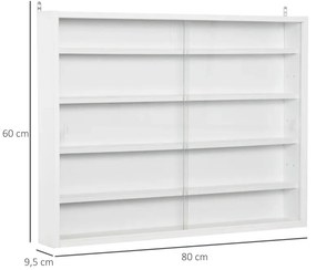 Vitrine Marianah Suspensa - Branco - Design Moderno