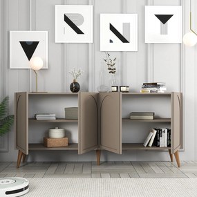 Console Lyon – Atlas Walnut – 180x81x35 cm