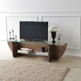 TV Stand Lily – Walnut – 158 cm x 40 cm x 35 cm