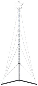 LED Árvore de Natal 483 LEDs Branco Frio 240 cm