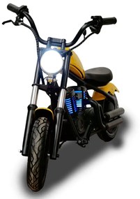 Mota elétrica para crianças estilo Chopper Black 24v Amarela