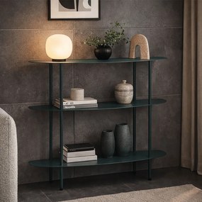 MESA CONSOLA SATURN 90X28XX81 CM Azul petróleo