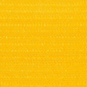 Para-sol estilo vela 160 g/m² 2,5x5 m PEAD amarelo