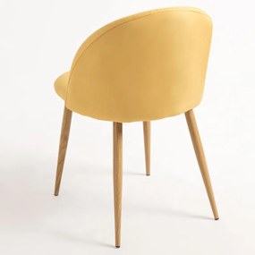 Pack 4 Cadeiras Vint Tecido - Amarelo