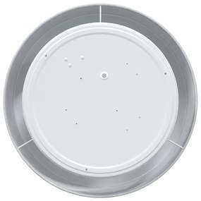 Luzes de Teto Montagem Embutida Cinza Ø 30 cm Tecido E27