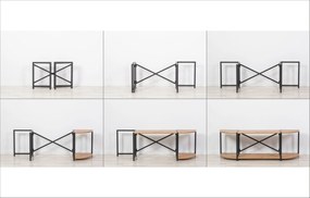 Móvel TV Sky – Pinho Atlântico Preto – 138x47x35 cm