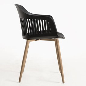 Conjunto de 2 Cadeiras Salsi Preto - Design Nórdico