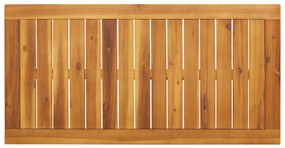 Mesa de jantar p/ jardim 110x56x75 cm madeira de acácia maciça
