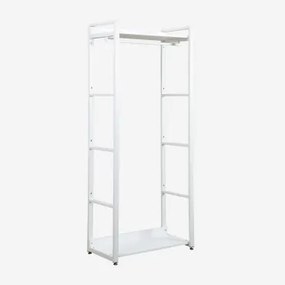 Cabide Em Aço E Mdf Ariaster Branco - Sklum