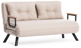 Sofá-Cama de 2 Lugares Sando – Creme – 175 cm x 133 cm
