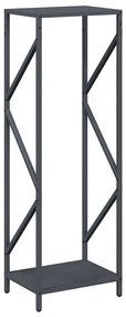 Suporte para lenha 34x25x100 cm aço laminado a frio antracite