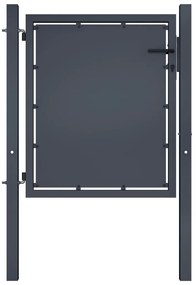vidaXL Portão de jardim 100x75 cm aço antracite