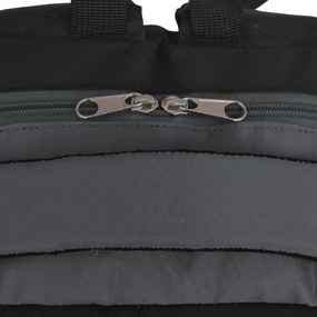 Mochila escolar 40 L preto e cinzento
