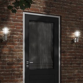 vidaXL Candeeiro de parede para exterior aço inoxidável prateado