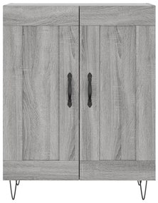 Armário alto 69,5x34x180 cm derivados de madeira sonoma cinza