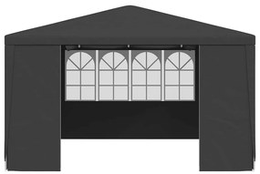 Tenda festas com paredes laterais 4x4m 90g/m² antracite