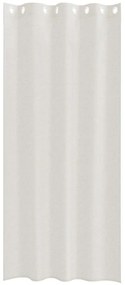 Cortinas com cortinas 2 pcs Creme 140 x 245 cm Poliéster