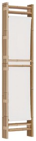 Divisória/biombo com 3 painéis dobráveis 120 cm bambu e lona