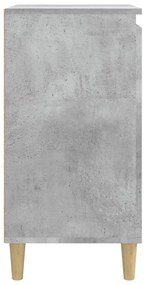 Mesas de cabeceira 2 pcs derivados de madeira cinza cimento