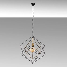 Candeeiro de Teto Till – Preto Antigo – 51 x 51 x 113 cm