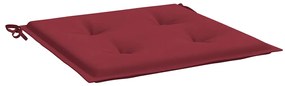Almofadões p/ cadeiras jardim 2pcs tecido oxford vermelho tinto