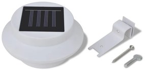 Conjunto Lâmpada Solar 6 Peças de Exterior para a Cerca Calha