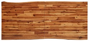 Mesa de jantar c/ bordas vivas 200x90x75 cm acácia maciça