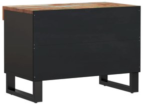 Móvel de TV 60x33x43,5 cm madeira recuperada maciça
