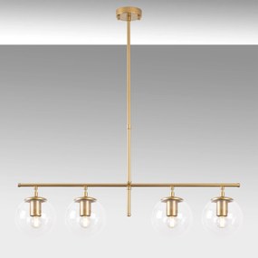 Candeeiro de Teto Roe – Dourado Brilhante – 81 x 15 x 36-76 cm