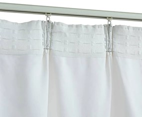 Cortinas blackout com ganchos 2 pcs 140x225 cm branco sujo