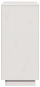 Aparador 60x34x75 cm madeira de pinho maciça branco
