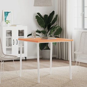 vidaXL Tampo de mesa quadrado 70x70x2,5 cm madeira de faia maciça