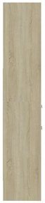 Estante 40x35x180 cm contraplacado cor carvalho sonoma