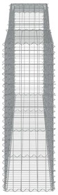 Cestos gabião arqueados 6pcs 400x50x140/160cm ferro galvanizado