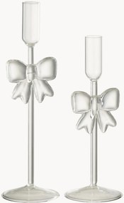 Castiçais Christmas Bows, conjunto de 2