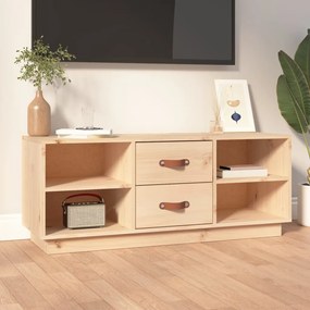 vidaXL Móvel de TV 100x34x40 cm madeira de pinho maciça