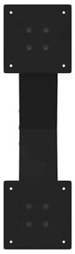 Pés para mesa de centro em formato de X, 2 peças, preto, 50x(30-31) cm