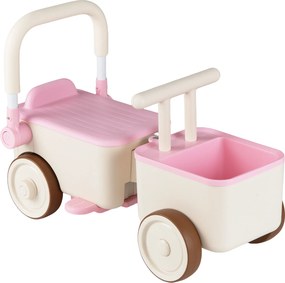 Andador Infantil 3 em 1, 67,5 x 28 x 35 cm, Três Modos de Brincadeira, Rosa