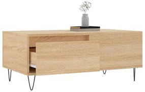 Mesa de centro 90x50x36,5 cm derivados madeira carvalho sonoma
