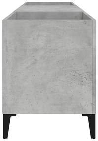Armário p/ discos 121x38x48 cm derivados madeira cinza-cimento