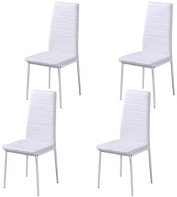 Conjunto mesa de jantar 5 pcs preto e branco