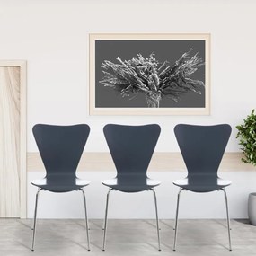 Conjunto de 4 cadeiras cozinha e jantar Calisto 45 x 85 x 49 cm Cinzento