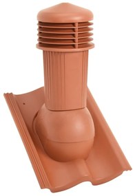 vidaXL Ventilador de teto vermelho