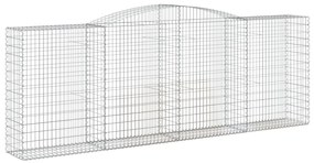 Cestos gabião arqueados 6pcs 400x50x140/160cm ferro galvanizado