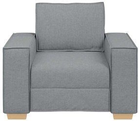 Sofá-cadeira Cinza Claro 60 cm Tecido