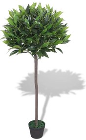 Planta loureiro artificial com vaso 125 cm verde