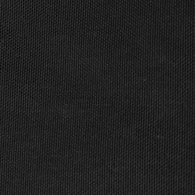 Para-sol estilo vela tecido oxford triangular 3x4x4 m preto