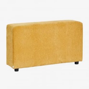 Apoio De Braço Esquerdo Alto ↑65 Cm Para Sofá Modular Bruna Chenille Mostarda - Sklum