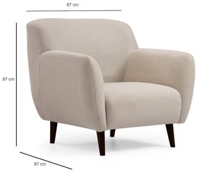 Cadeirão Enna – Bege – 87 cm x 87 cm x 87 cm