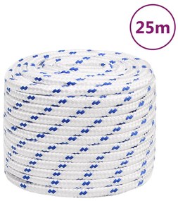 Corda de barco 16 mm 25 m polipropileno branco